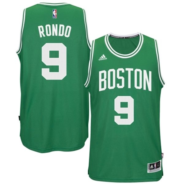 Men's  Celtics #9 Rajon Rondo 2014-15 New Swingman Road Green Jersey